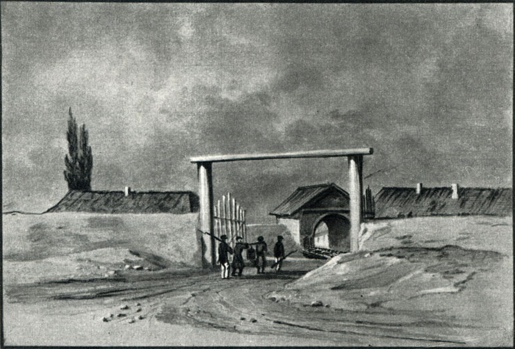 Крепость Грозная. Рисунок А. П. Дьяконова