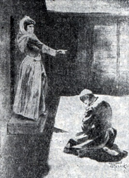 Мать прогоняет Гаруна. Илл. Н. Н. Дубовского. 1890